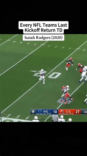 Every NFL Team's Last Kickoff Return Explained