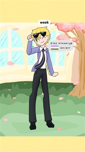 Genderqueer Day of Pride Month! Eiko #art #pridemonth #genderqueer #ouranhighschoolhostclub