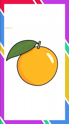 Drawing Orange Cartoon Easy