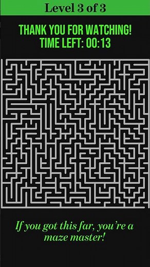 Maze Puzzle Challenge: Can You Solve All 3 Levels? 🧩🧠