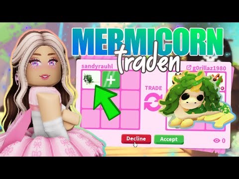 We trade ONLY the 🅽🅴🆄🅴 MERMICORN 🦄 in Adopt Me! Roblox