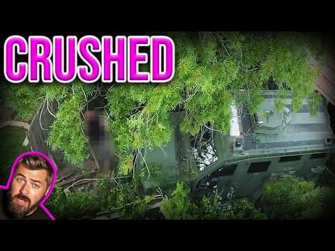 Suspect Squished By Armored Car!