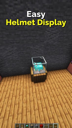 How to Make a Helmet Display in Minecraft – Armor Decoration | CupSapling #minecraft #shorts #easy