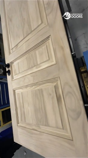 Gun Room Security Door | Custom White Pine With Multi-Point Locking