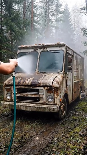 Found an Abandoned Car in the Forest and Turned It Into a Camper