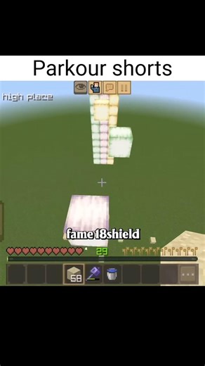 Wait for the landing... 😲 #minecraft #shorts #