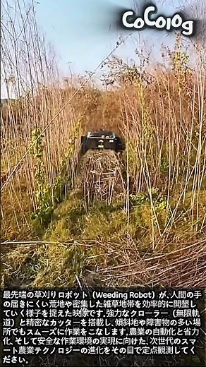 【スマート農業】ラジコン式草刈り機の実力を検証 #worker #process #technology #machinery #farming
