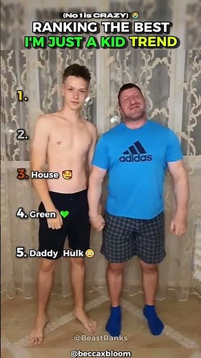 Ranking The Best I'm Just A Kid Trend #funny #viral