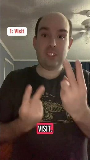 Sign Language Lesson: Visit | Sign Universe