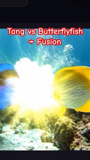 Tang vs Butterflyfish 🌊 Epic Fusion on the Reef