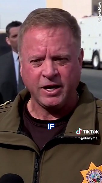 Las Vegas Sheriff Kevin McMahill said there was ‘no further threat’ after a cyber truck exploded outside the Las Vegas Trump International Hotel on New Year's Day. One person, who was inside the vehicle, is confirmed dead and the investigation is ongoing. He says they have a lot more questions to answer. Read more on DailyMail.com #cybertruck #lasvegas