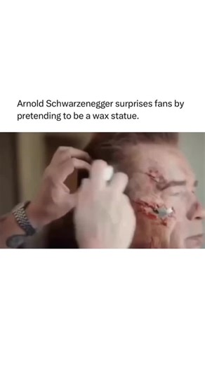 Answer All Questions on Instagram: "Like this content? Follow us @answerallquestions for more ❤️ In 2015, Arnold Schwarzenegger staged one of the most unforgettable fan pranks at Madame Tussauds. Fully transformed with Terminator prosthetics, he sat perfectly still for hours, pretending to be a wax figure. Fans approached expecting a lifeless mannequin—only for Arnold to suddenly come to life, leaving some screaming, some frozen, and some running, with every reaction priceless. The stunt showcas