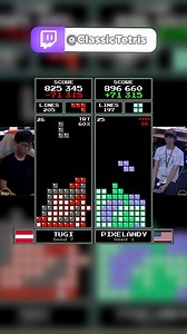 CLEAN IT UP! PixelAndy vs TUGI #tetris | Classic Tetris World Championship