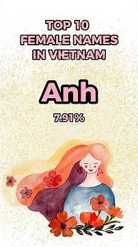 Top 10 Female Names in Vietnam | Learn Vietnamese with TVO #shorts #Vietnamesewomen