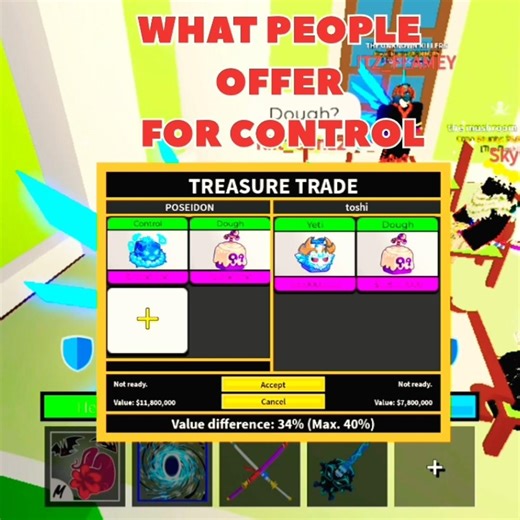 WHAT PEOPLE OFFER FOR CONTROL | BLOX FRUIT | #roblox #bloxfruits