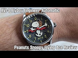 AVI-8 Flyboy Engineer Automatic Peanuts Snoopy Flying Ace Review