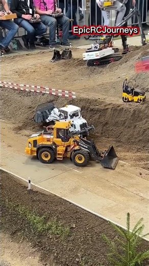 RC remote control Toy at the large construction sites