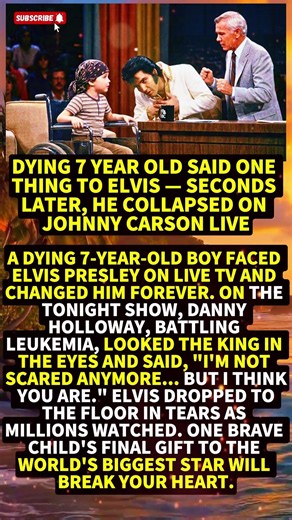 Dying 7 Year Old Said ONE Thing to Elvis — Seconds Later, He Collapsed on Johnny Carson LIV #shorts