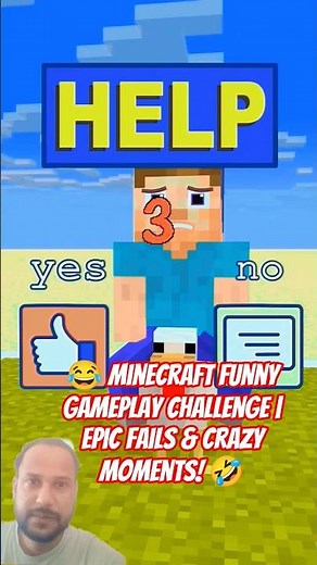 😂 Minecraft Funny Gameplay Challenge | Epic Fails & Crazy Moments! 🤣#minecraft
