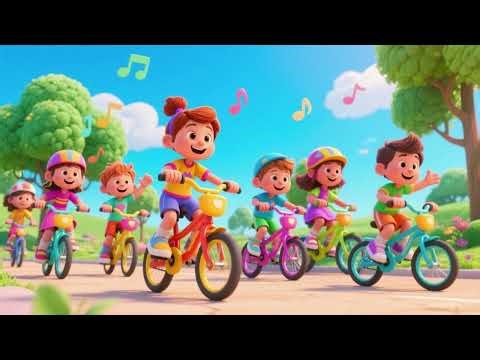 Cycle Kids Song 2 | Fun Bicycle Song for Kids 🚲🎶🌈✨