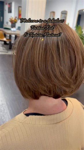 Partial Foil (Highlights) using AVEDA color and a texture haircut by Odette Beauty owner Amy! This is a great option to add more dimension and lighten your color without making it drastically brighter. Texture cuts allow for easier styling and management at home and on the go! 919 234 0455 www.odette-beauty.com #odettebeautycary #aveda #caryhairstylist #prettyhair #caryhairsalon | Amy Damm