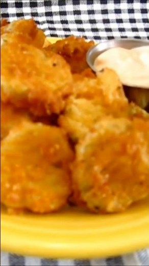 FRIED SLICED DILL PICKLES 😋 So YUMMY 😍 #food #homemade #recipe #tutorial