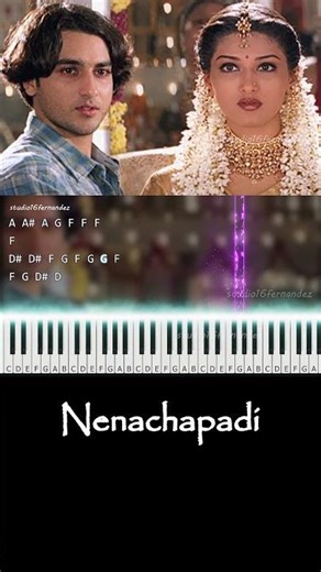 Nenachapadi Keyboard Cover | Piano Notes | Kadhalar Dhinam | AR Rahman | Fernandez 2