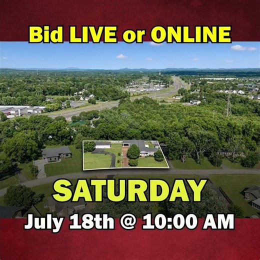 Auction July 18th! 4BR Home + Extra Lot Near MTSU | 407 Venus Place, Murfreesboro