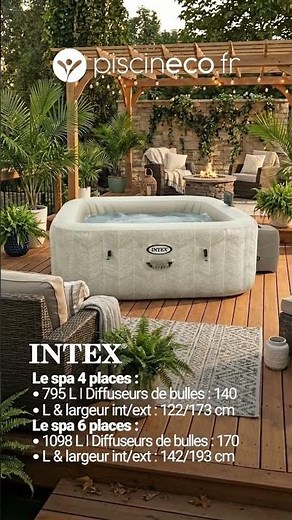Spa Intex Chevron 4 et 6 places | Piscineco.fr