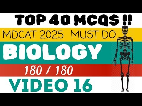 MDCAT biology mcqs 2025 | PART 16 | MCQS WITH ANSWERS | MDCAT PREPARATION 2025
