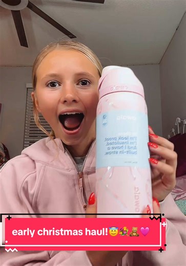 thank yall!🫶🏼☕️🥞🌷@kaylee jo @braxton🛩️ #fypシ゚viral #earlychristmaspresent #christmashaul #viralvideo #fyp @Summer Fridays @Jellycat @Owala @Newton Baby