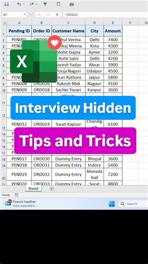 Excel Trick 🔥 Insert Blank Rows in Seconds | No Formula, No VBA 😱 #exceltricks