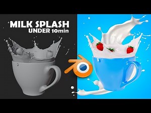 Milk Splash Using Blender Flip Fluid || Water Simulation Tutorial