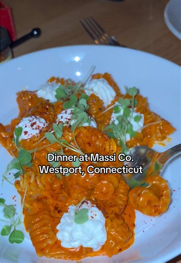 Dinner tonight at Massi Co. in Westport, Connecticut. 🍕🍝🇮🇹 The food was spectacular! Such an awesome space with great interiors! Will 100% be back soon. Here’s The Order Drinks -Negronis -Dirty Martinis -Spicy Margs Apps -Chicores (No Notes) -Carrots -Local Burrata (so tasty) Pizza -Sopresata -Margherita Pasta -Malfadine -Ridiatore Main -Bone-In Veal Chop Parm (so crispy, perfect amount of sauce 10/10) Dessert -Tiramisu (YES) -Zepole (fried to perfection) -New Butterscotch coming soon! ••• #