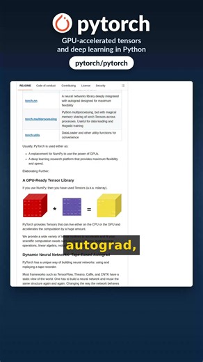 pytorch — GPU-accelerated tensors and deep learning in Python