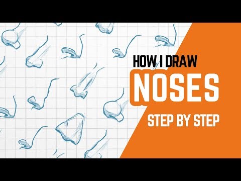 How I DRAW NOSES (using basic shapes)