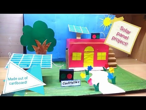 Project on solar panel using cardboard! | tutorial on how to make solar panel