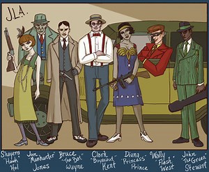 Justice League as jazz-age vigilantes