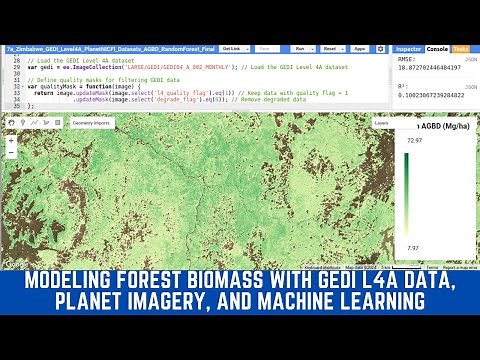 Modeling Forest Biomass with GEDI L4A Data, Planet Imagery, and Machine Learning