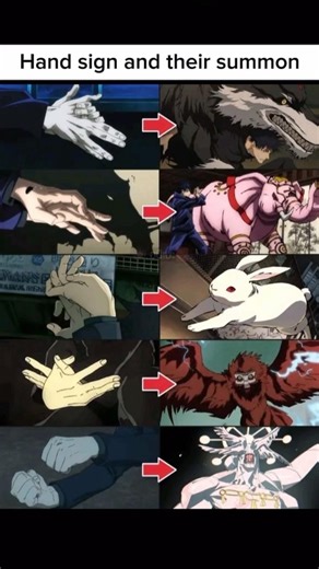 Hand sign and theirs summons