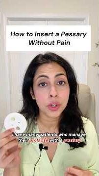 Correct way to insert pessary without pain #shorts #pessary #womenshealth #prolapse #incontinence