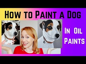 How to Paint a REALISTIC DOG in OIL Paints - BEGINNER TIPS Step by Step
