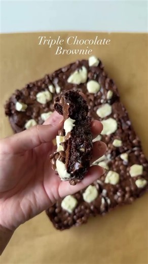 ✨ Easy Step-by-Step Triple Chocolate Brownie