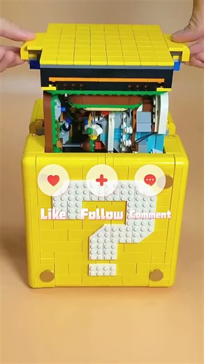 Super Mario Question Block Brick Set #SuperMarioBuild #RetroGaming #BuildWithMe #legostyle #lego