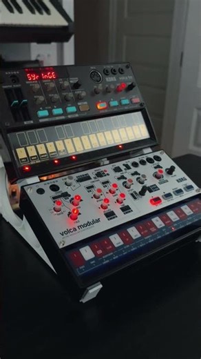 Dual stand for all Korg Volca Series by KZcraftworks - Volca Modular / Volca FM / Volca Beats / Etc.