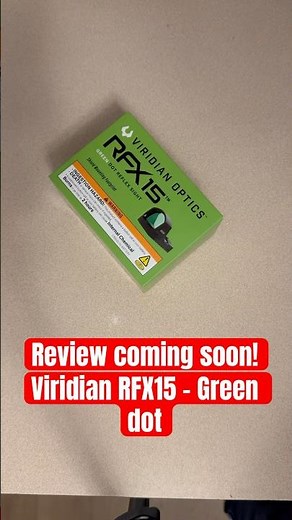 Is this the most crispy Green dot optic? - Viridian RFX15 #viridian #edc #tacticalgear