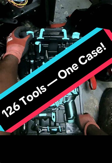 Work-tested and approved ✔️ This DEKO 126-piece tool kit literally has everything you need for quick fixes, installs, maintenance, and DIY. Strong screwdrivers, solid adjustable wrench, powerful drill — all organized in one case. Tap the cart to get yours!#tiktokshop #shoppablevideo #toolkit #worktools #hvactech