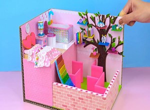 799K views · 8.7K reactions | DIY Miniature Cardboard House | DIY Barbie | Facebook