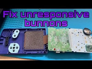 How to fix non-responsive buttons on the Nintendo GameBoy Color!