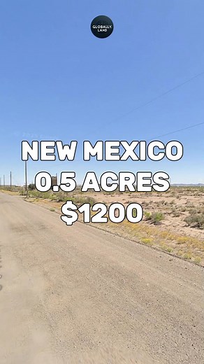 Super cheap 0.5 Acres with road access for Sale in Deming New Mexico for $1,200 #fyp #foryou #reels #realestate #property #realtor #forsale #usa #realestateagent #landcentury | Globally.land